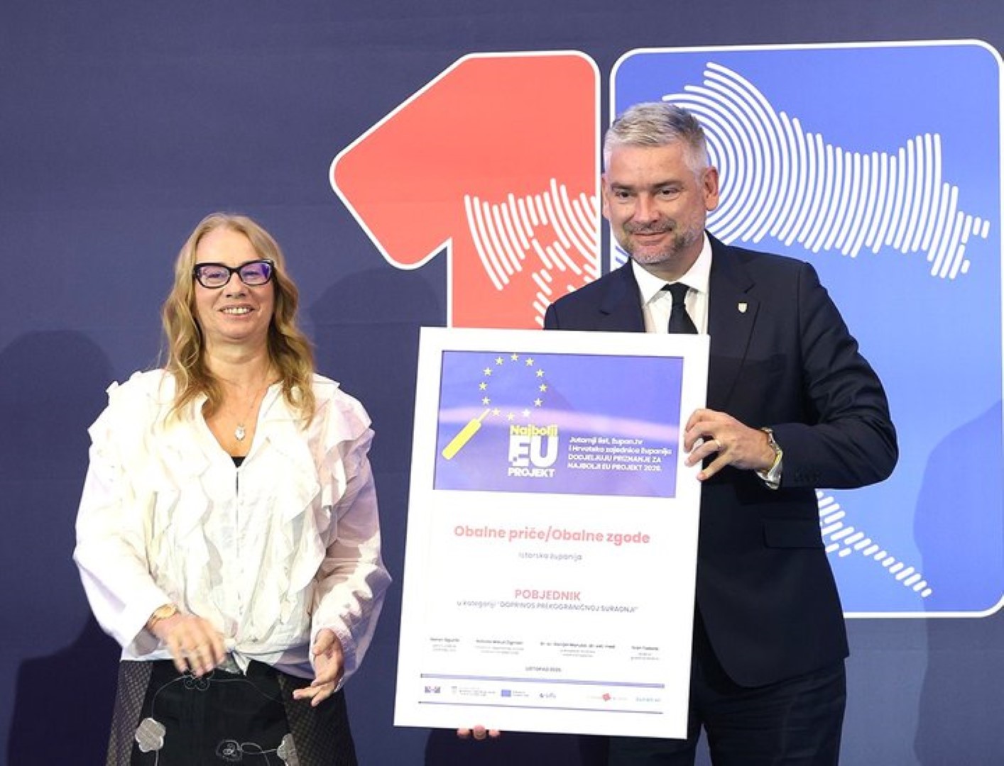 Šibenik:Istarska županija osvojila nagradu za najbolji EU projekt „Obalne priče / Obalne zgodbe” u kategoriji prekogranične suradnje   